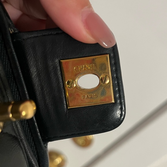Chanel Top handle vintage vanity 24K GHW - Picture 9 of 15